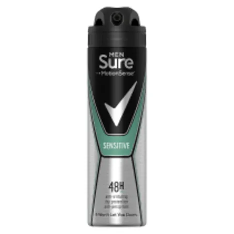 Sure Men Sensitive Aerosol Antiperspirant Deodorant 150ml