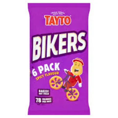Tayto bikers 6pk , 6x25g