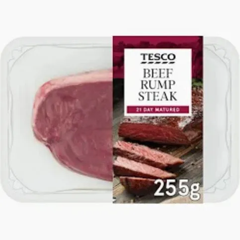 Tesco Beef Rump Steak 255G