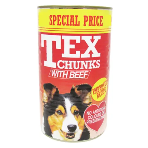 Tex Chunks With Beef 1.2kg