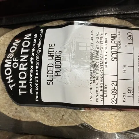 Thomson White Pudding 4