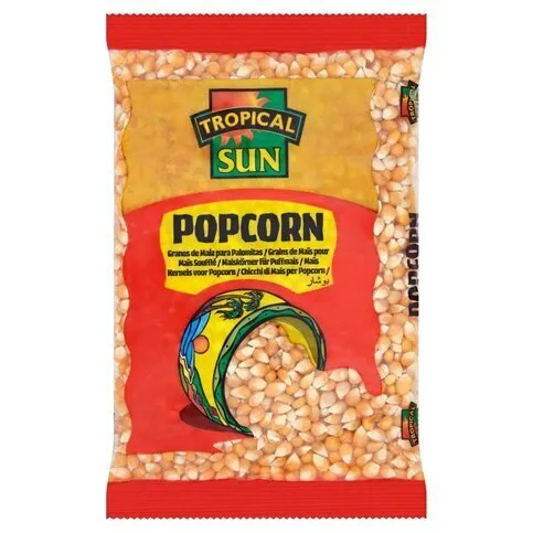 Tropical Sun - Popcorn Kernels (fun homemade popping popcorn to flavour as you like), 500g