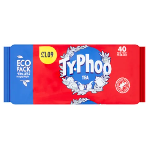 Typhoo 40 Foil Fresh Teabags 116g