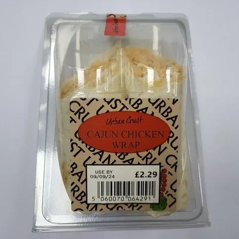 Urban Crust Cajun Chicken Wrap