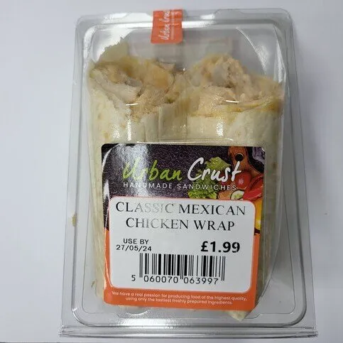 Urban Crust Classic Mexican Chicken Wrap