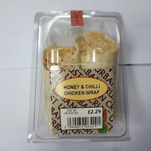 Urban Crust Honey & Chilli Chicken Wrap