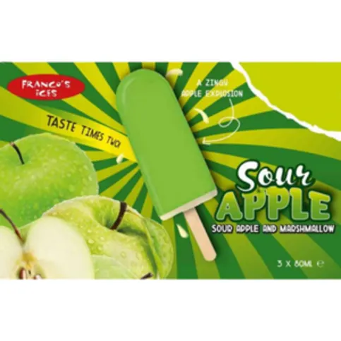 Franco's Sour Apple and Marshmallow 3 Pack