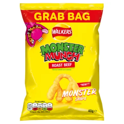 Walkers Monster Munch Roast Beef Snacks 40g