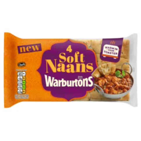 Warburtons 4 Soft Naans