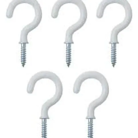 White Cup Hooks