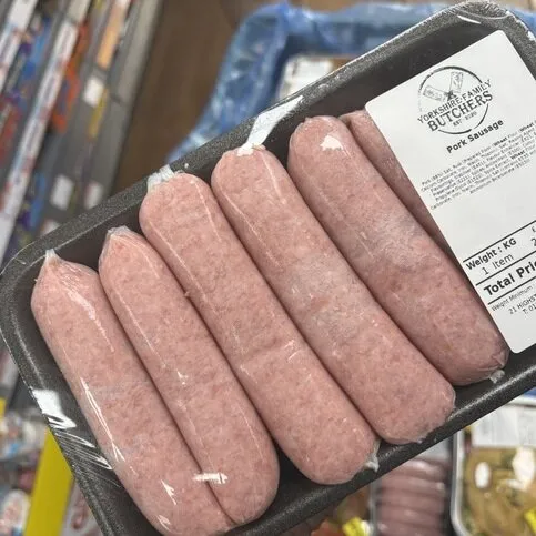 Yorkshire Butchers Pork Sausages plain 
