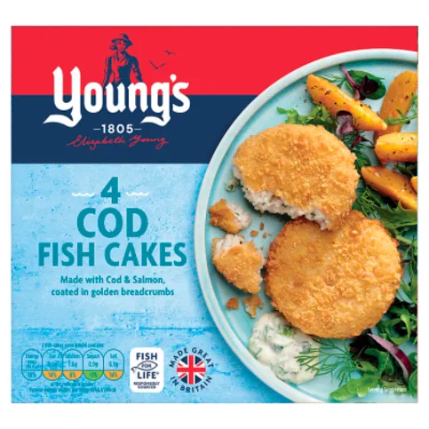 Young's 4 Cod Fish Cakes 200g