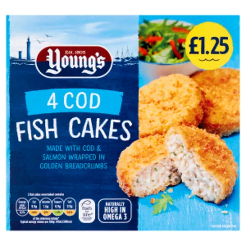 Young's 4 Cod Fish Cakes 200g