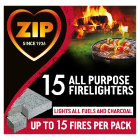 ZIP 15 ALL PURPOSE FIRELIGHTERS 15S