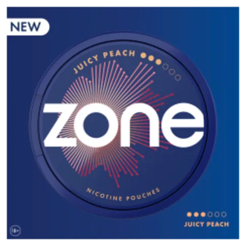ZONE JUICY PEACH NICOTINE POUCHES 10MG