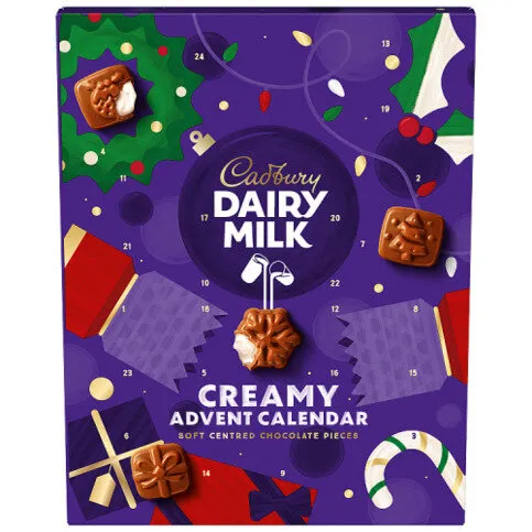 Cadbury Dairy Milk Advent Calendar Chocolate Pieces-calendar 170g