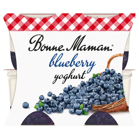 Bonne Maman Blueberry Yoghurt (4 x 115g) 460g