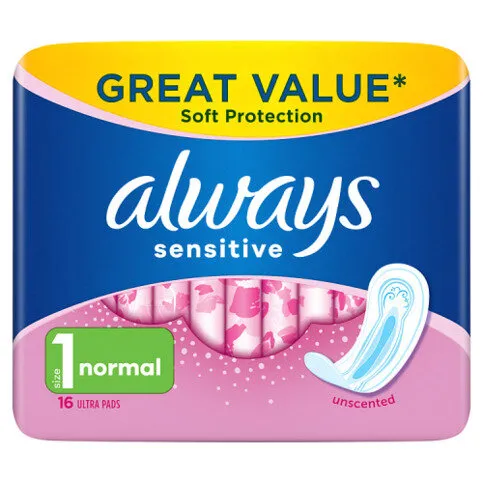 Always Sensitive Normal Ultra (Size 1) Sanitary Towels 16 Pads