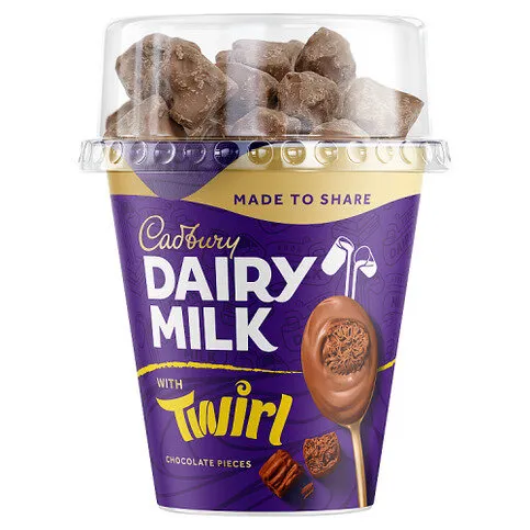 Cadbury Dairy Milk with Twirl Chocolate Pieces 345g