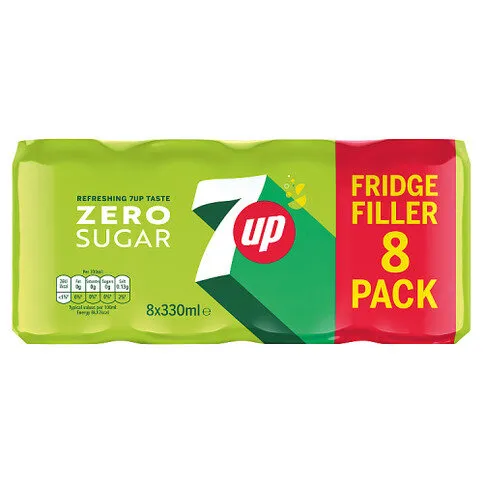7UP Zero Sugar 8 x 330ml