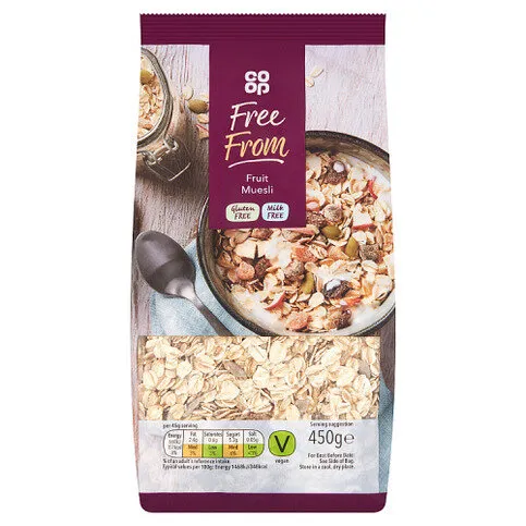 Co-op Free From Fruit Muesli 450g