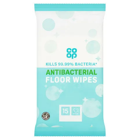 Co-op 15 Antibacterial Floor Wipes