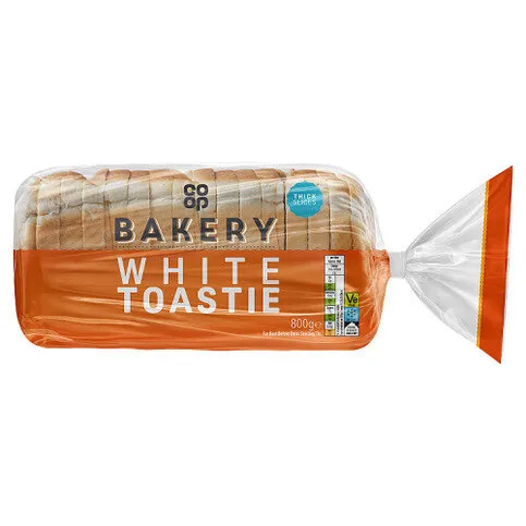 Co-op Bakery White Toastie 800g