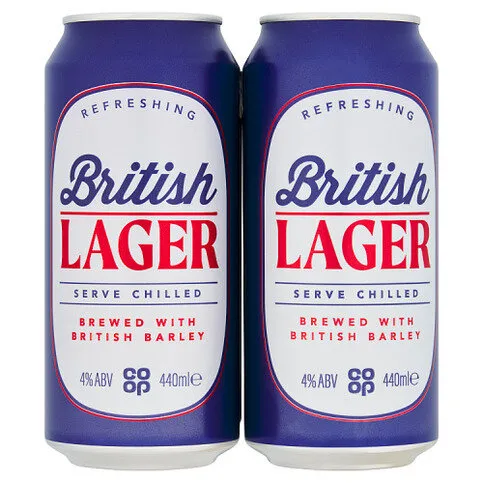 Co-op British Lager 4 x 440ml