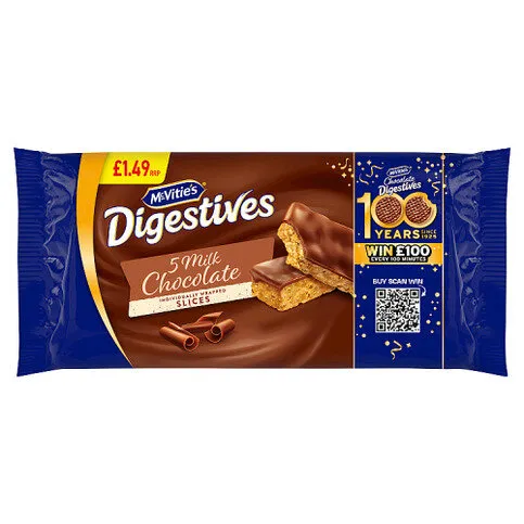 McVitie's 5 Digestives Milk Chocolate 114.1g