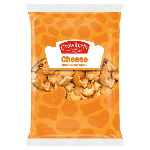 Crawford's Cheese Flavour Savoury Nibbles 250g dated end Aug