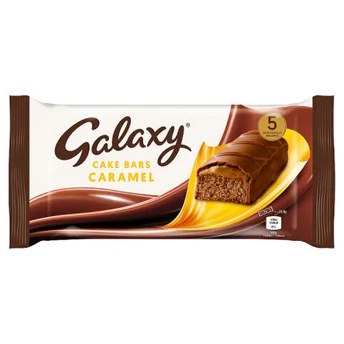 Galaxy 5 Caramel Cake Bars