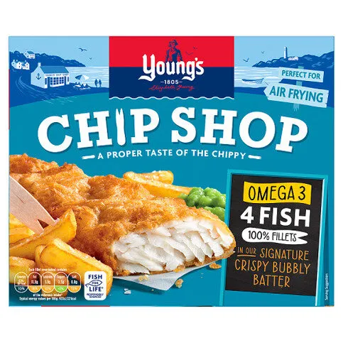Young's 4 Chip Shop Omega 3 Fish Fillets 400g