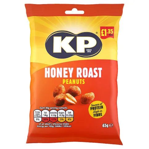 KP Honey Roast Peanuts 65g
