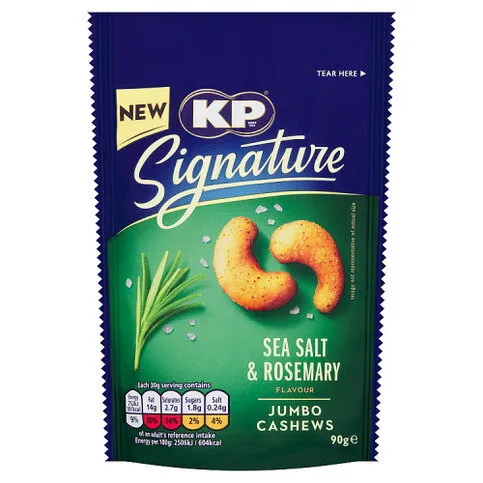 KP Signature Sea Salt & Rosemary Flavour Jumbo Cashews 90g