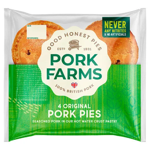 Pork Farms 4 Original Pork Pies 260g