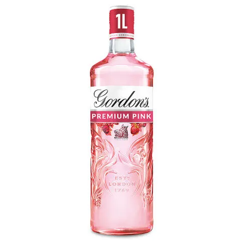 Gordon's Premium Pink Distilled Flavoured Gin 35% vol 1L Bottle (408068)