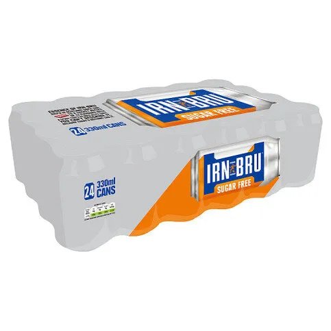 IRN-BRU Sugar Free Soft Drink 24 x 330ml Cans