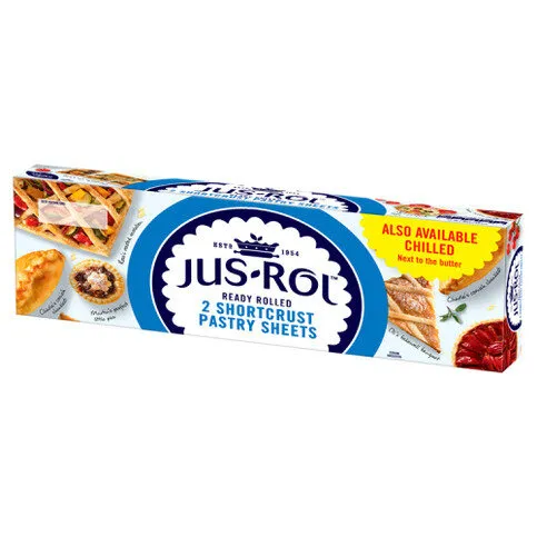 Jus-Rol Ready Rolled Shortcrust Pastry Sheets 2 x 320g (640g)