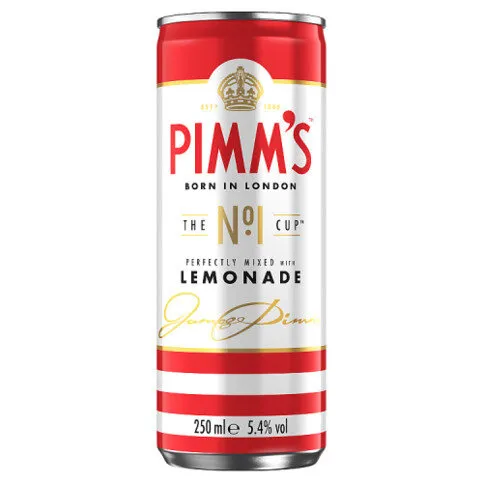 Pimm's No. 1 Cup & Lemonade Ready to Drink 5.4% vol 250ml Can