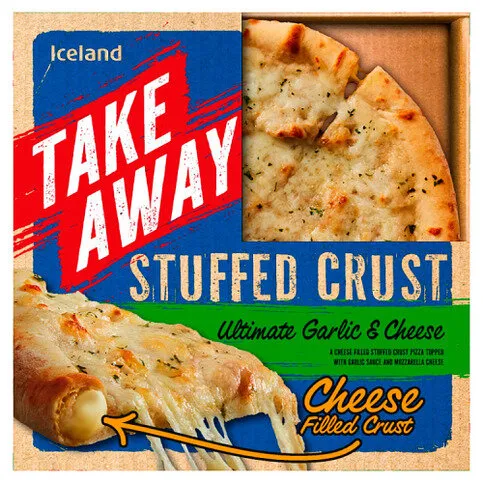 Iceland Stuffed Crust Ultimate Garlic & Cheese Pizza 410g