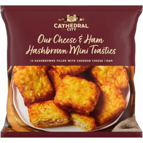 Cathedral City Our Cheese & Ham Hashbrown Mini Toasties 400g