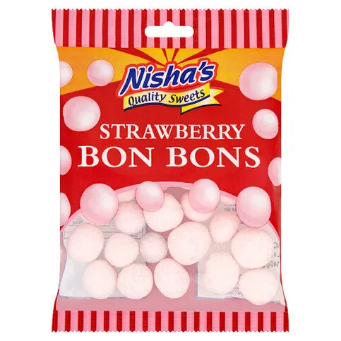 Nisha's Quality Sweets Strawberry Bon Bons 140g