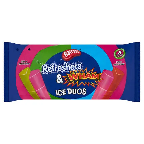 Barratt Refreshers & Wham Ice Duos 8 x 80ml (640ml)