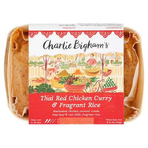 Charlie Bigham's Thai Red Chicken Curry & Fragrant Rice 835g