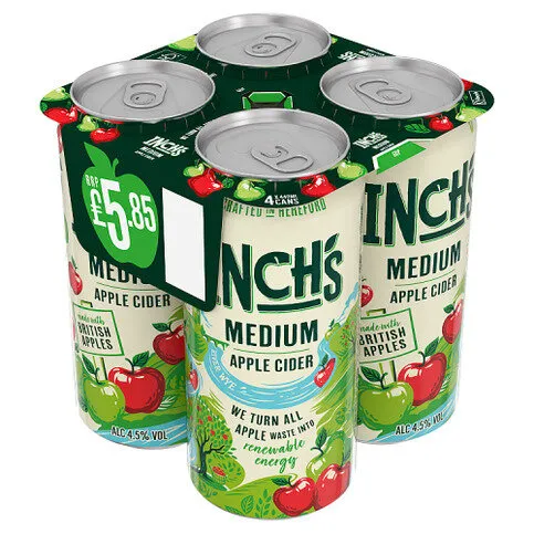 Inch's Medium Apple Cider 4 x 440 ml
