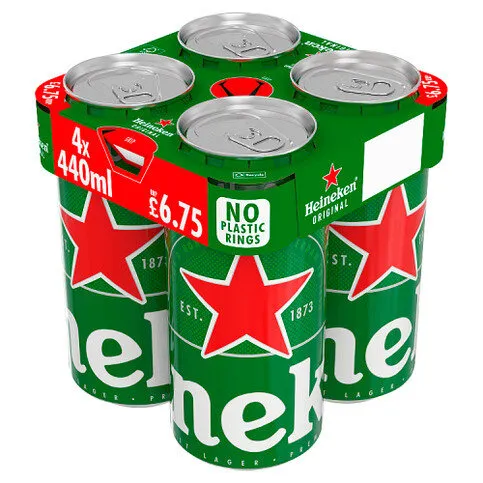 Heineken Original Beer Can 4 x 440ml
