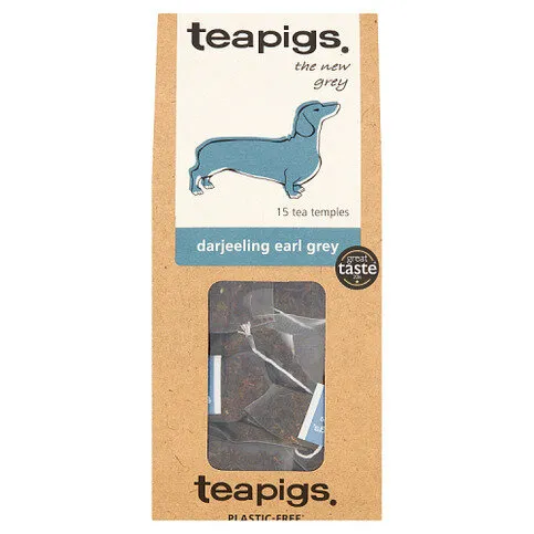 Teapigs Darjeeling Earl Grey Tea Temples 15 x 2.5g (37.5g)