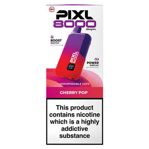 Pixl 8000 Cherry Pop Vape Kit 20mg/ml