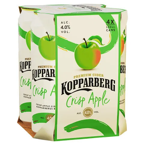 Kopparberg Crisp Apple Premium Cider 4 x 500ml