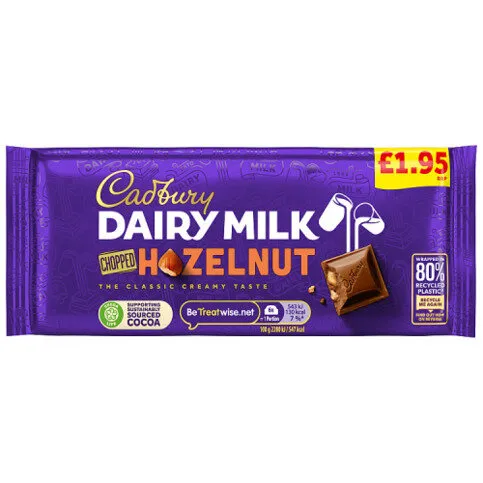 Cadbury Dairy Milk Chopped Nut Chocolate 95g